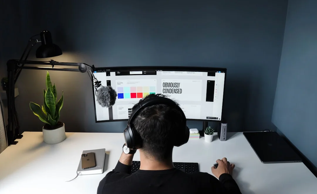Gros plan sur des mains interagissant avec un site d’achat sur l’écran d’un ordinateur portable, en intérieur.